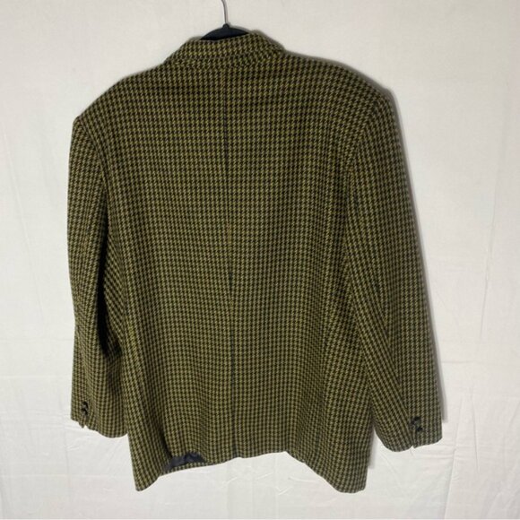 Vintage Two Roads Yellow Black Houndstooth Blazer - Picture 2 of 15